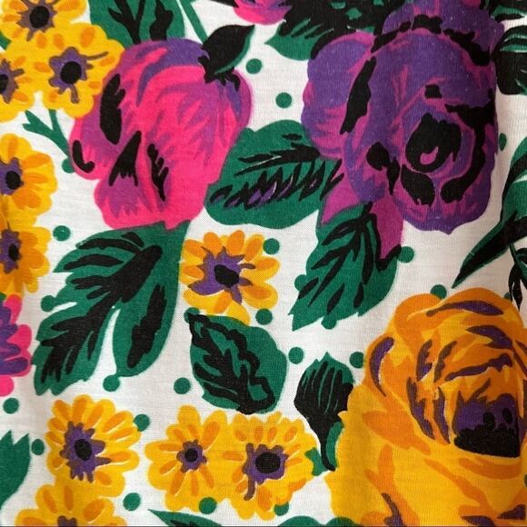 Vintage Floral and Polka Dot Tunic Blazer Top - Picture 3 of 6